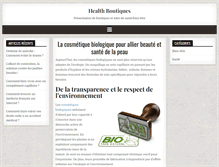 Tablet Screenshot of healthboutiques.eu